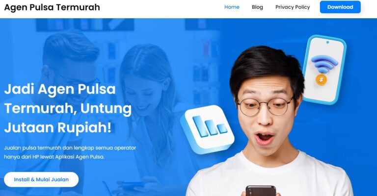 AgenPulsaterMurah.com Platform for Mobile Top-Up Services