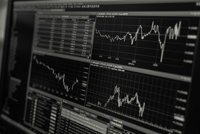 Financial data dashboard showing sustainability investment trends and forex analytics